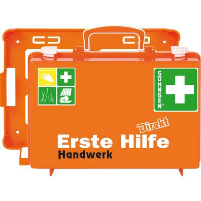 Söhngen 0370096 Söhngen Erste-Hilfe-Koffer DIREKT Handwerk DIN 13157 orange