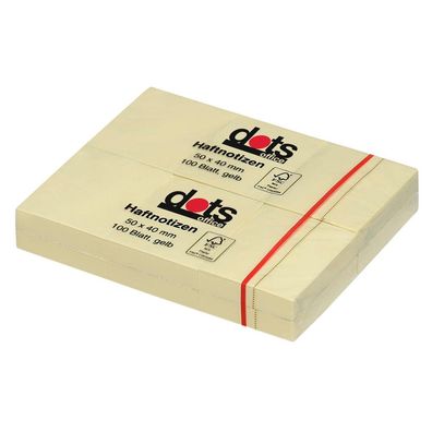 dots 221921 12x Haftnotiz Standard gelb 5,0 x 4,0 cm