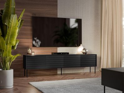TV-Lowboard Cortina 200 4D Tisch Modern TV Schrank Lowboard Wohnzimmer Kollektion M24
