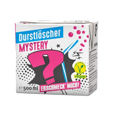 Durstlöscher Mystery mit einer mysteriöse Geschmackskreation 500ml