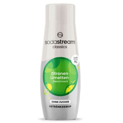 SodaStream Zitrone Limette Geschmack Getränkesirup ohne Zucker 440ml