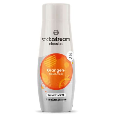 SodaStream Orange Geschmack Getränkesirup ohne Zucker ergibt 9L 440ml