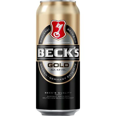 Becks Gold Pilsner Bier erfrischendes Hopfenaromen Einweg 500ml