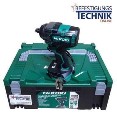 HIKOKI Hitachi 18,0 Volt Akku Schlagschrauber WR18DH Basic 1/2" IP56 345Nm Brushless