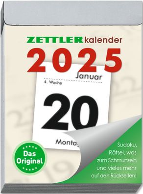 Kalender 2025 -Tagesabreißkalender M 2025- 5,5 x 7,1cm