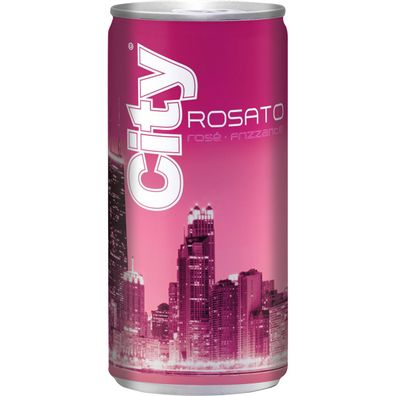 City Rosato Rose Frizzante Secco Rose Wein aus der Dose 200ml