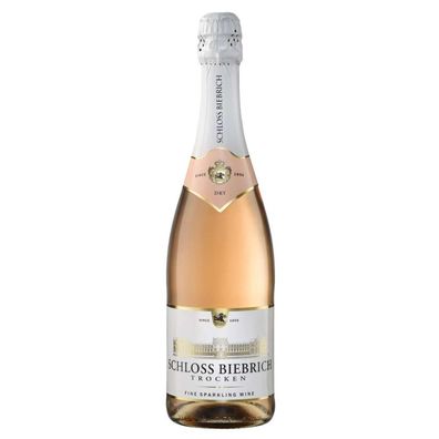 Schloss Biebrich Rose Sekt trocken Fine Sparkling Schaumwein 750ml