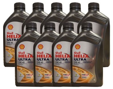 Shell Helix Ultra 5W40 9x1 Liter Motorenöl , Porsche A40, MB 229.5