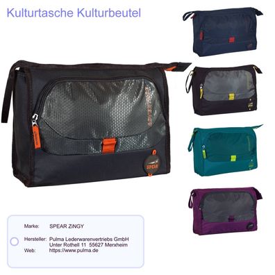 Kulturtasche Kulturbeutel Badetasche Waschbeutel SPEAR ZiNGY 31x23x11cm Polyester