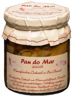 Pan do Mar 3x Meeresfrüchte-Cocktail in Bio-Olivenöl 220g