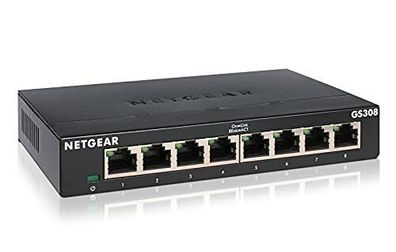 Netgear 308 Switch 8 Port v3 Gigabit Ethernet LAN Switch Netzwerk Desktop LAN