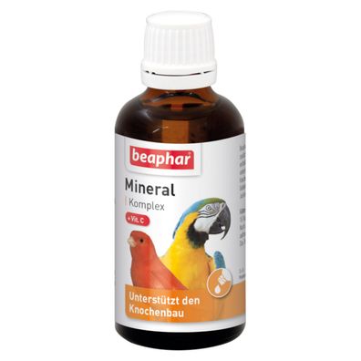 Beaphar - Mineral Komplex Trink + Fit - Lebensmineralien für Vögel - 50 ml