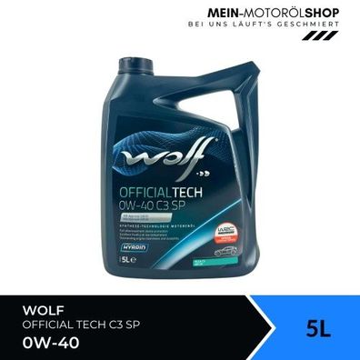 Wolf OfficialTech 0W-40 C3 SP 5 Liter