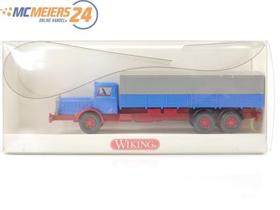 Wiking H0 843 02 23 Modellauto LKW Pritsche MB L 10000 blau 1:87 E73