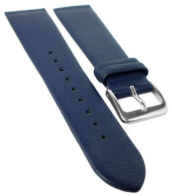 Minott Uhrenarmband | Leder dunkelblau | Anstoß zum verschrauben