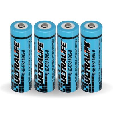 4x Ultralife Lithium 3,6V Batterie LS14500 - AA - UHE-ER14505 LS14500 Li-SOCl2