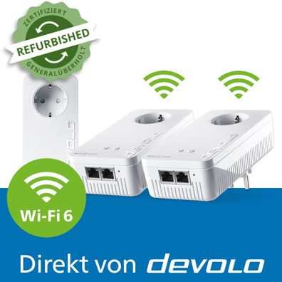 devolo Magic 2 WiFi 6 Multiroom Kit Powerline WLAN Verstärker 3x Adapter