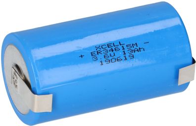 XCell Lithium 3,6V ER34615M U-Lötfahne - Mono D-Zelle Hochstrom alternative LSH20