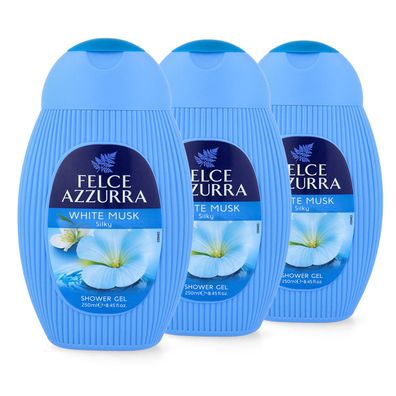 Paglieri Felce Azzurra Duschgel Muschio Bianco 3 x 250 ml