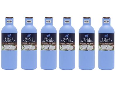 Paglieri Felce Azzurra Schaumbad Cocco e Bamboo 6x 650ml