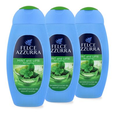 Paglieri Felce Azzurra Duschgel Minze & Limette 3 x 400 ml