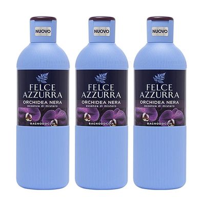 Paglieri Felce Azzurra Badedusche Orchidea Nera 3x 650 ml