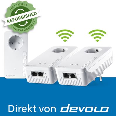 devolo Magic 1 WiFi Multiroom Kit Powerline WLAN Verstärker 3x Adapter