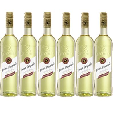 Rotwild Weißer Burgunder Weißwein halbtrocken 750ml 6er Pack