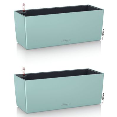 2 x LECHUZA® Blumenkasten Balconera Color 50 Pastellgrün AllinOne Artikel EAN