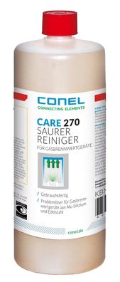 Conel CARE 270 Saurer Reiniger für Gasbrennwertgeräte 1L Fl. gebrauchsfertig