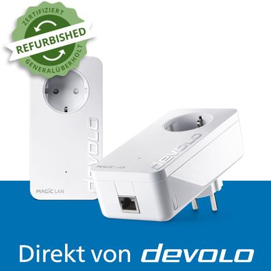 devolo Magic 1 LAN Starter Kit Powerline Internet Verstärker 2x Adapter