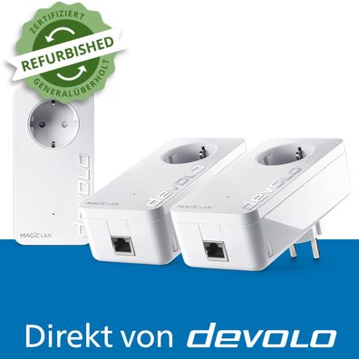 devolo Magic 1 LAN Multiroom Kit Powerline Internet Verstärker 3x Adapter