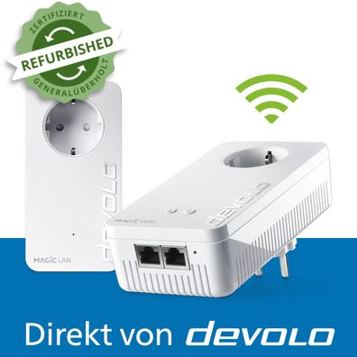 devolo Magic 2 WiFi Starter Kit Powerline WLAN Verstärker 2x Adapter