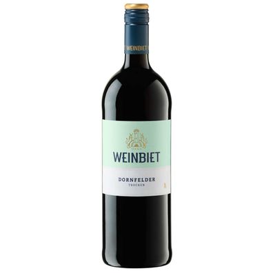 Weinbiet Dornfelder QbA Rotwein trocken 750 ml