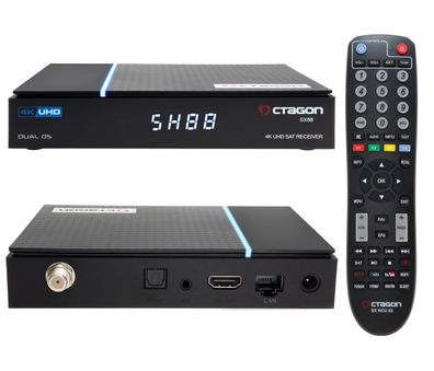 Octagon SX88 V2 4K UHD S2 + IP 1xDVB-S2 E2 Linux Smart TV Sat Receiver