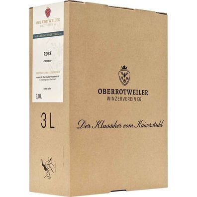 Oberrotweiler Winzerverein fruchtiger Rose Bag in Box trocken 3000ml