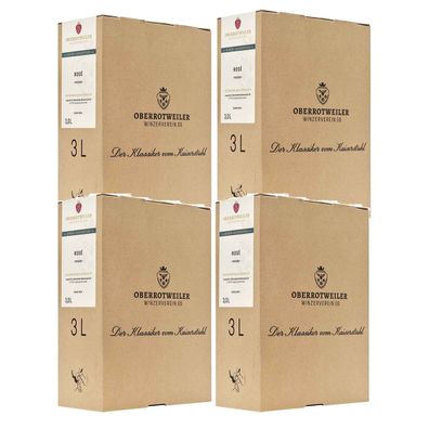 Oberrotweiler Winzerverein Rose Bag in Box trocken 3000ml 4er Pack