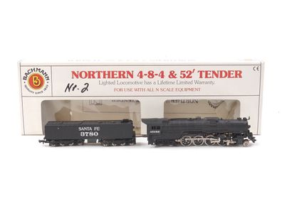 Bachmann N 58052 Dampflok Schlepptenderlok 4-8-4 "Santa Fe" 3780