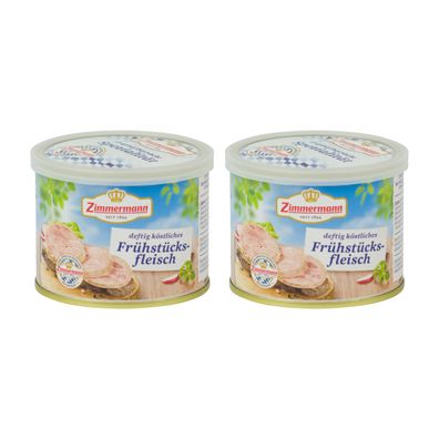 Food-United bayerische Dosenwurst Frühstücksfleisch Zimmermann 2x200g