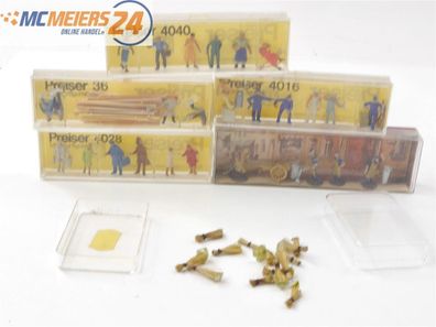 Preiser Merten H0 4016 4028 4040 36 2264 u.a. 5x Figuren-Set + Schilf 1:87 E630