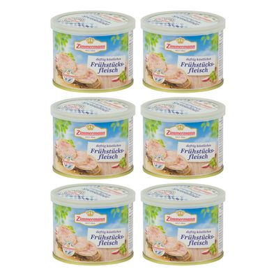 Food-United bayerische Dosenwurst Frühstücksfleisch Zimmermann 6x200g