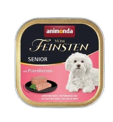 Animonda Senior Nassfutter für ältere Hunde mit Putenherzen, 150g