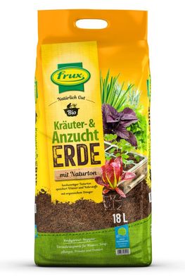 frux® Bio Kräuter- & Anzuchterde mit Naturton Natürlich Gut - 18 Liter