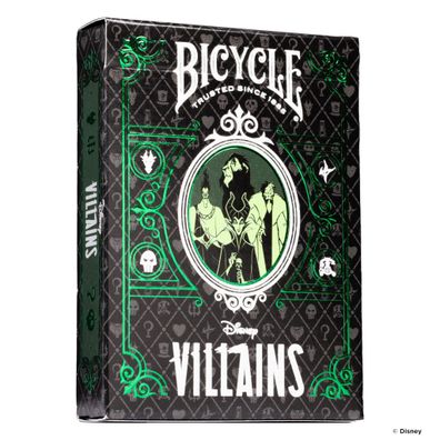 Bicycle® Kartendeck - Disney Villains (grün) Kartenspiel Spielkarten Pokerkarten