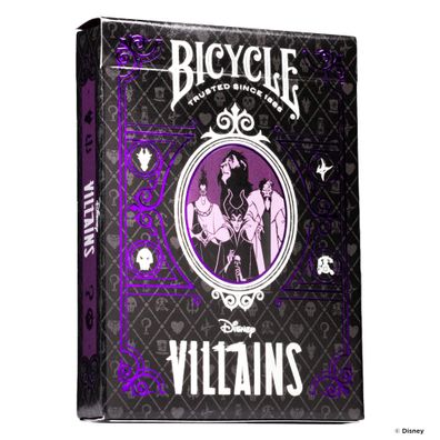 Bicycle® Kartendeck - Disney Villains (lila) Kartenspiel Spielkarten Pokerkarten