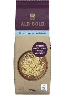 ALB-GOLD ALB-GOLD Bio Hartweizen Nudelreis (Papier) 500g