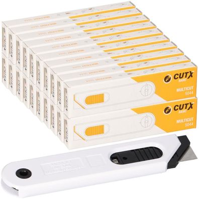 20x CUTX Multicut X5044 Cuttermesser Sicherheitsmesser mit autom. Klingenrückzug