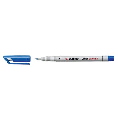 Stabilo 851/41 10x OHPen universal Folienstift blau