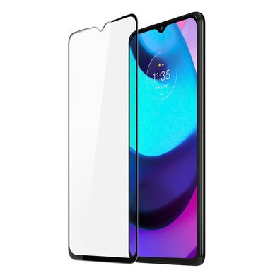 10D Schutz Glas kompatibel mit Motorola Moto E20 Curved Panzer Folie Vollständig