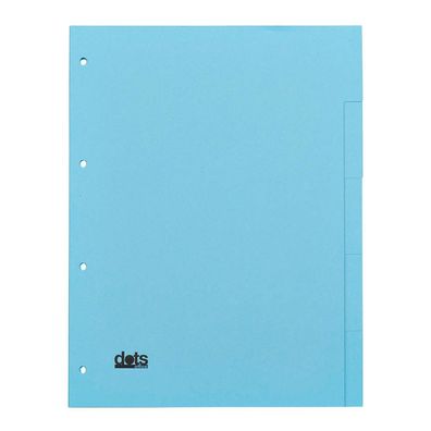 dots 844205-4032-02 5x Ordnerregister DIN A4 Vollformat blanko blau